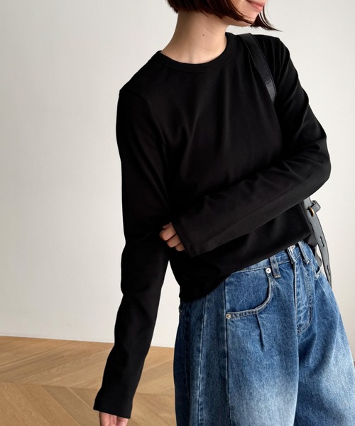 CANAL JEAN tシャツ El mar コットンストレッチロングTシャツ