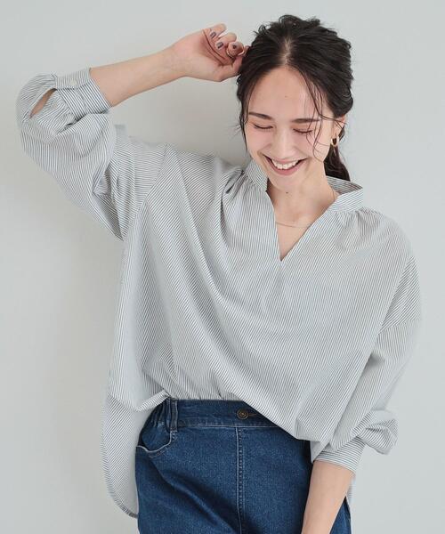 SHOO・LA・RUE ブラウス シャツ オンオフ使える バック