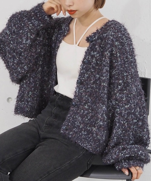 タグ付未使用⁂トゥービーシック⁂ボレロ　ショート丈カーディガン　フリル　黒　M TO BE CHIC - タグ付未使用⁂トゥービーシック⁂ボレロ ショート丈