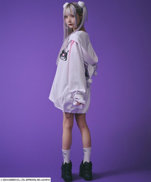 GALFY 紫色 クロップドパーカーとショーツ セット GALFY 紫色 クロップドパーカーとショーツ セット - メルカリ