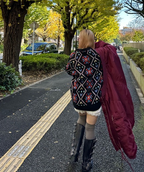 Alley Tokyo ニット セーター 謎柄BIGニットプルオーバー