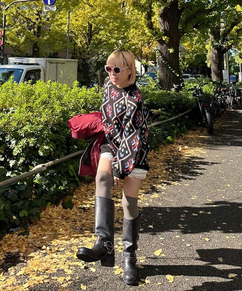 Alley Tokyo ニット セーター 謎柄BIGニットプルオーバー