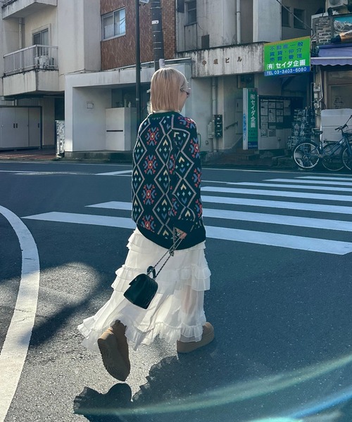Alley Tokyo ニット セーター 謎柄BIGニットプルオーバー