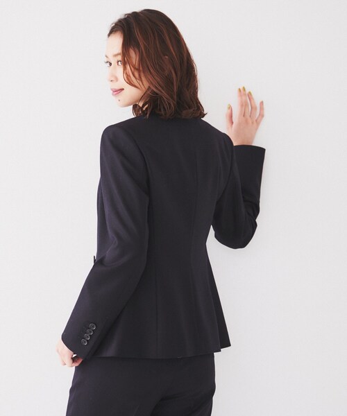 24SS タグ付きLLアンタイトル ノーカラージャケットパンツ セットアップ濃紺 アンタイトル ノーカラージャケット パンツ スーツ セットアップ