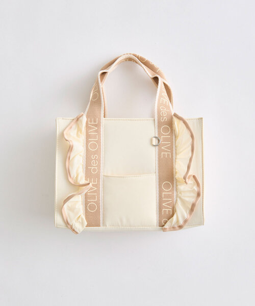 OLIVE des ショルダーバッグ バッグ トリミングフリルミニトート