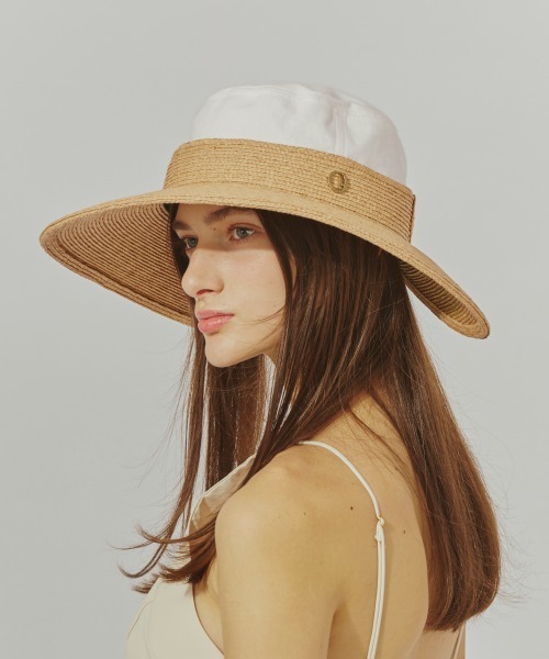 シャポードオー　 ハット Chapeau d' O 帽子 ハット Raffia Visor Sun Hat