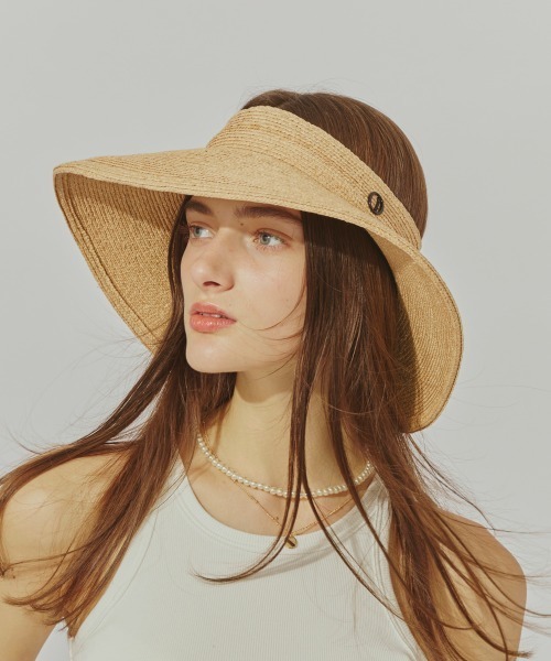 Chapeau d' O 帽子 ハット Raffia Visor Sun Hat