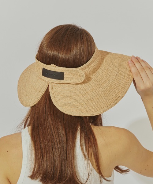 シャポードオー　 ハット Chapeau d' O 帽子 ハット Raffia Visor Sun Hat