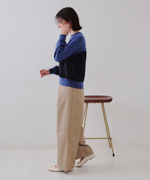 OPAQUE.CLIP（オペークドットクリップ） ニット セーター ギャザーフ