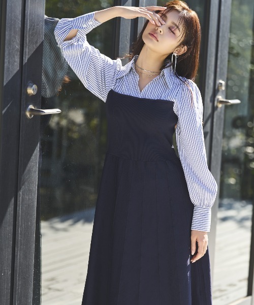 AND COUTURE（アンドクチュール） ワンピース スキッパーシャツ