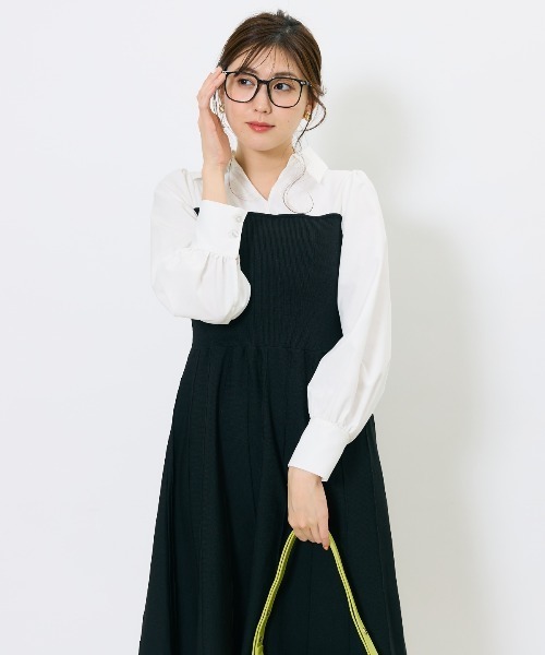 AND COUTURE（アンドクチュール） ワンピース スキッパーシャツ