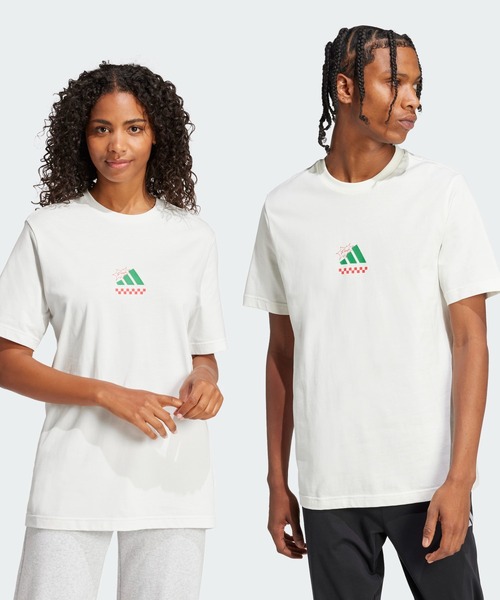 adidas（アディダス） tシャツ ラウンジ ピザグラフィック 半袖Tシャツ