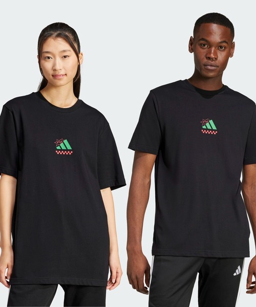 adidas（アディダス） tシャツ ラウンジ ピザグラフィック 半袖Tシャツ