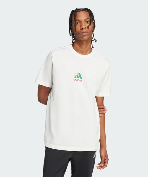 adidas（アディダス） tシャツ ラウンジ ピザグラフィック 半袖Tシャツ