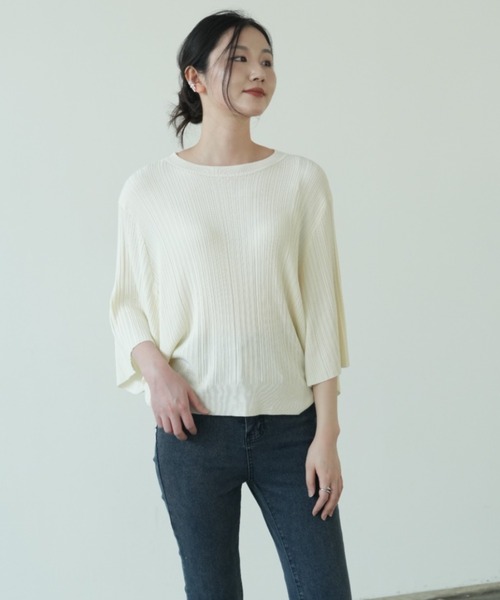 【Liesse】ボリュームスリーブブラウス(定価16,500) シアードットボリュームスリーブブラウス【メール便可／60