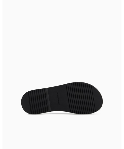 【EMPORIO ARMANI】サンダル レザー ロゴ フラット ジャカード セール】【エンポリオ アルマーニ】サンダル スキューバ／ジャ