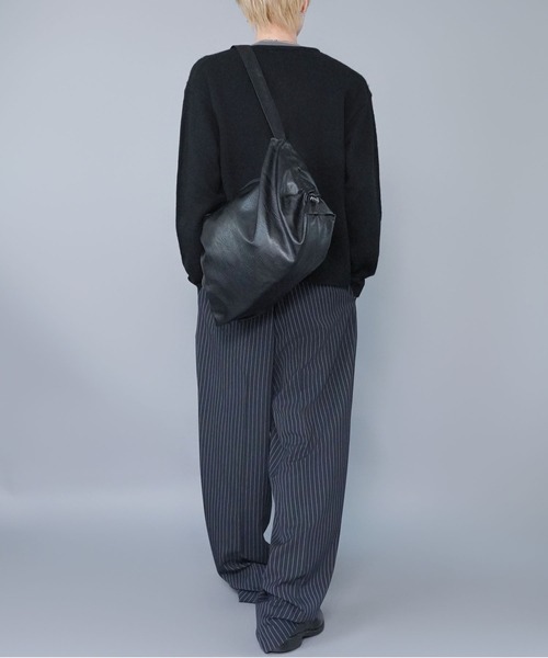 SPINNS（スピンズ） パンツ ピンストライプワイドスラックスパンツ