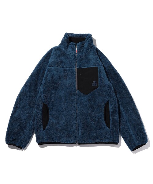 極美品 13SS⭐️プリーツプリーズ シングルジャケット ブルー 3サイズ FREAK'S STORE（フリークスストア） ジップアップブルゾン MEDIUM