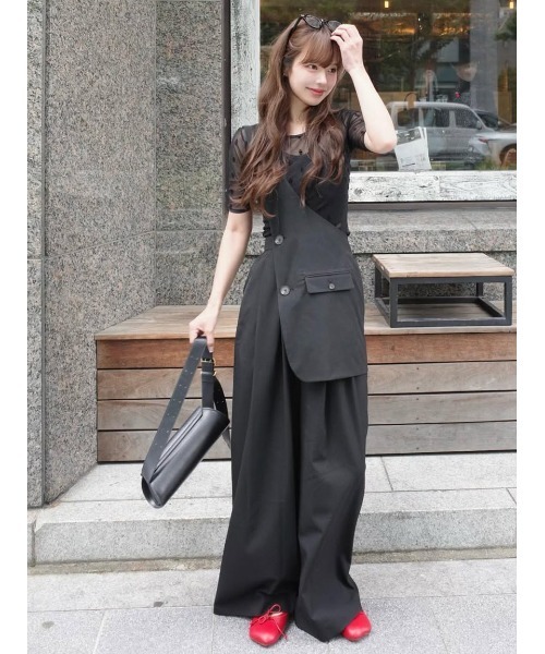 SORIN サロペット オーバーオール TR Tropical One Shoulder