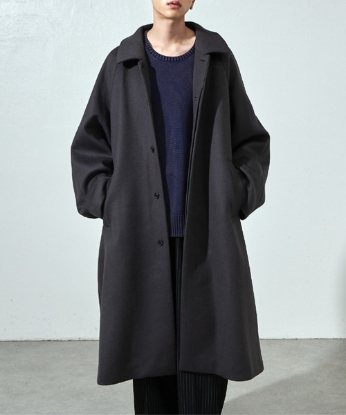 美品　エブールロングコート　リバーメルトンコート　36サイズ リバーメルトンコート | ebure (Women)/エブール | 三越伊勢丹