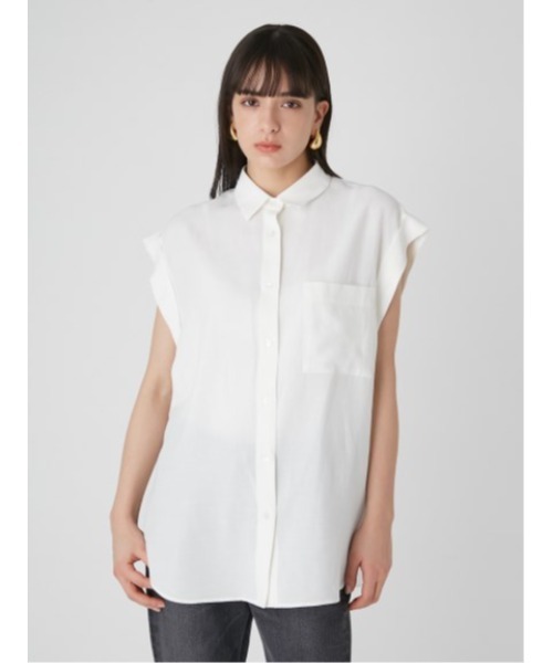 「Mila Owen」 ノースリーブシャツ ONE SIZE ホワイト レディース