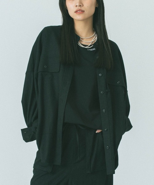 ブラウス シャツ (GENE HEAVENS)WORK POCKET BIG SHIRT レディース