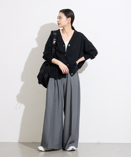 「JOURNAL STANDARD」 ニットカーディガン - グレー レディース JOURNAL STANDARD カーディガン 「WEB限定追加2」「＆FUNCTION