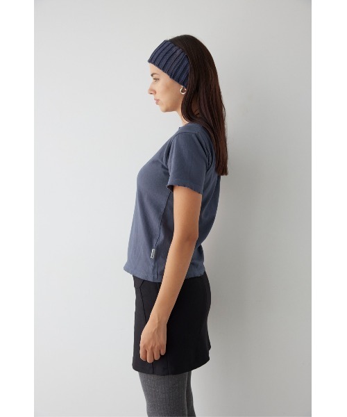 アリシアスタン　Tシャツ　チャコール ALEXIA STAM（アリシアスタン） tシャツ Embroidery Logo Tee / ロゴ