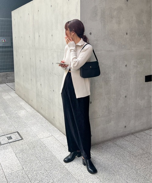 「feepur」 ロングスカート MEDIUM グレー レディース_画像7