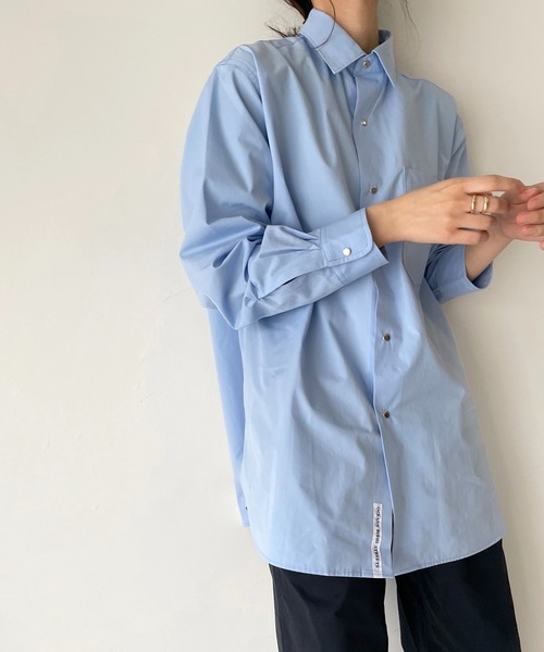 「CANAL JEAN」 長袖ブラウス ONE SIZE ブルー レディース CANAL JEAN 「CANAL JEAN」 長袖シャツ 38 ブルー レディース
