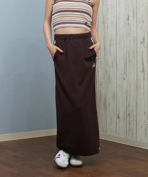 adidas（アディダス） スカート ロングスカート Iライン ジャージ素材
