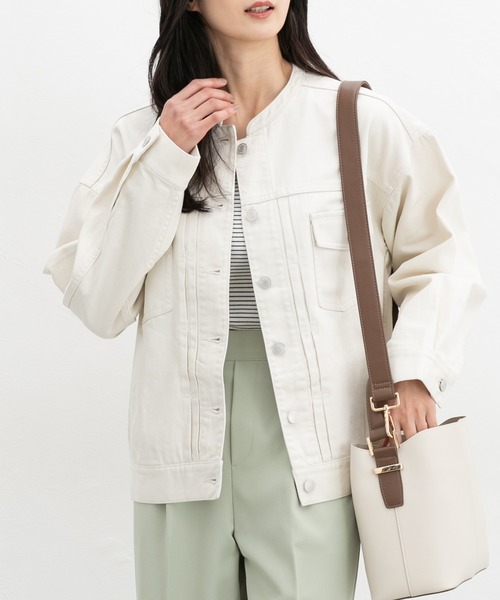 Honeys（ハニーズ） 「GLACIER」デニムジャケット S アイボリー