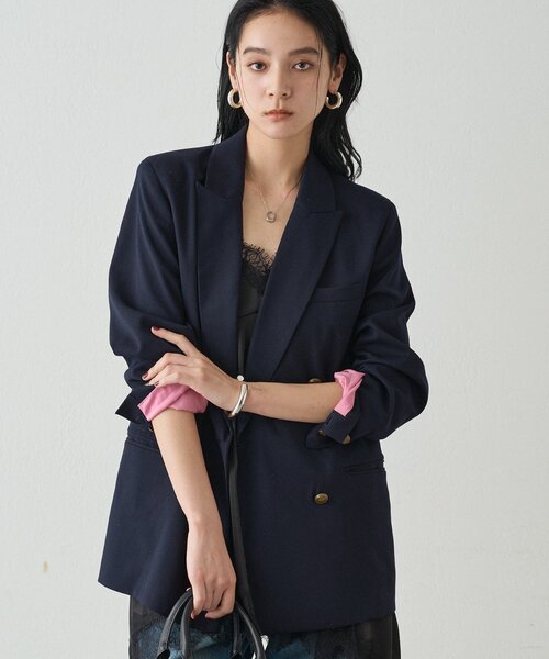 新品未使用 Loungedressラウンジドレス ジレ ジャケット ブラック LOUNGEDRESS（ラウンジドレス）の「ジレジャケット（ベスト