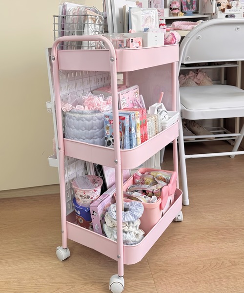 収納 キャスター付き3段カラーワゴン : ZOZOTOWN Yahoo!店 - 通販