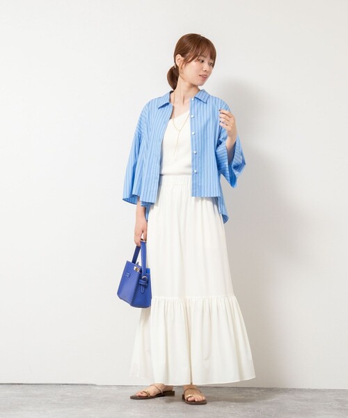 NOLLEY'S（ノーリーズ） ブラウス シャツ 「セットアップ対応」袖