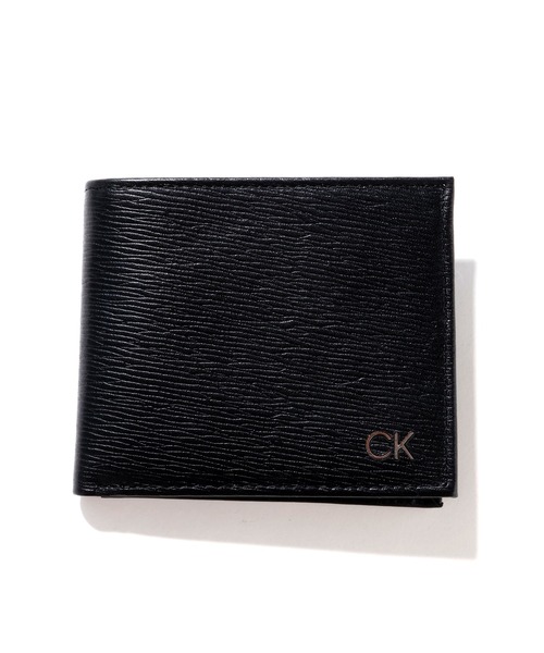 カルバンクライン コンパクト財布 LV04F1036G ブラック PUレザー 新品】カルバンクライン ジーンズ 二つ折り財布 コンパクト財布