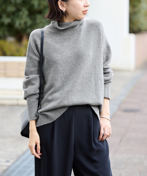 「SLOBE IENA」 タートルネックニット 38 グレー レディース_画像5