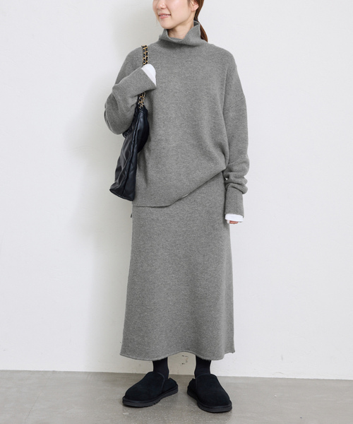 「SLOBE IENA」 タートルネックニット 38 グレー レディース_画像7