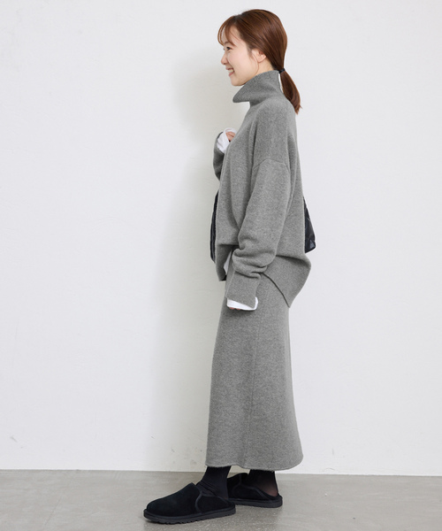 「SLOBE IENA」 タートルネックニット 38 グレー レディース_画像8
