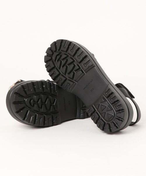 「PARADIS COULEUR」 フラットサンダル 24.5 ブラック レディース_画像3