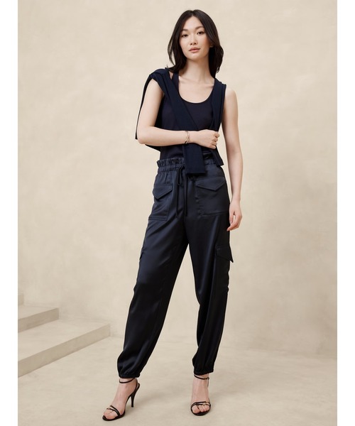 「BANANA REPUBLIC FACTORY STORE」 カーゴパンツ S ネイビー レディース