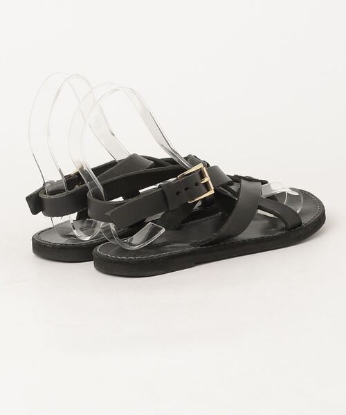 「maturely」 フラットサンダル 36 ブラック レディース_画像2