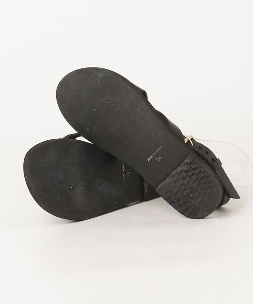 「maturely」 フラットサンダル 36 ブラック レディース_画像3
