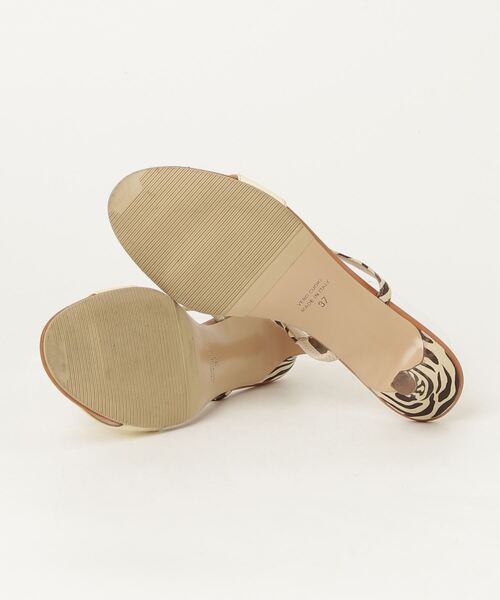 「NEBULONI E」 ヒールサンダル 37 ブラウン レディース_画像3