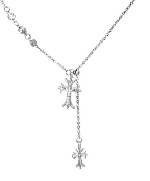 MASHIRO ネックレス 「MASHIRO」クロスモチーフボールスライド