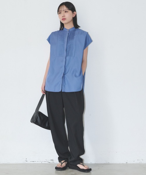 「Aunt Marie's」 半袖ブラウス FREE ブラック レディース_画像2