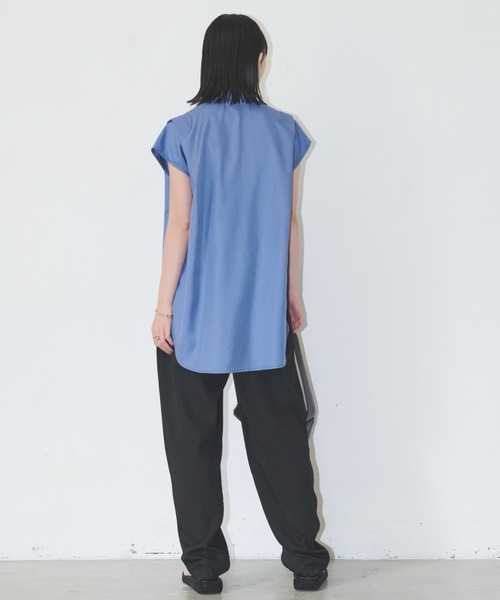 「Aunt Marie's」 半袖ブラウス FREE ブラック レディース_画像8