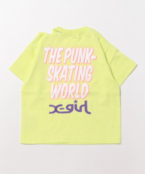 「X-girl Stages」 「KIDS」半袖Tシャツ 120cm ホワイト キッズ_画像3