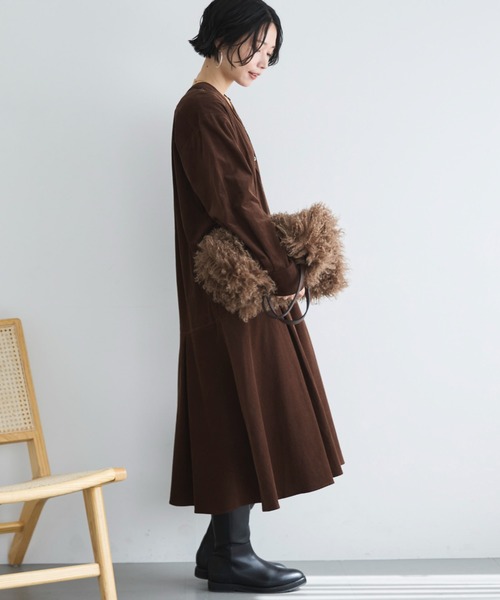 DOUX ARCHIVES（ドゥアルシーヴ） ワンピース コーデュロイカラーレス