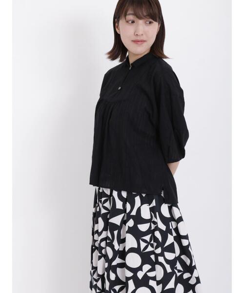 「sm2rhythm」 半袖シャツ F ターコイズブルー レディース_画像4